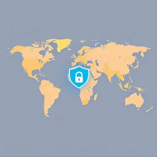 Une carte du monde symbolisant le transfert de données à l'international, avec une attention particulière aux mesures de protection des données.